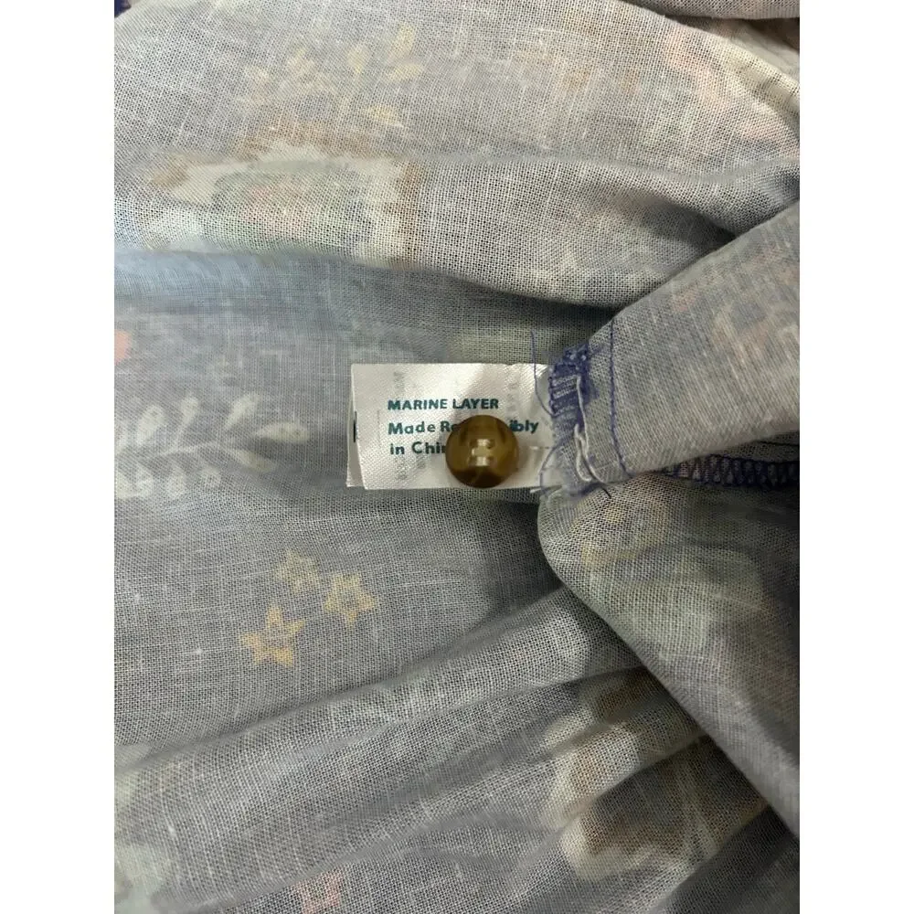 MARINE LAYER Laney Mini Dress NWT $128 Marlin Hibiscus Floral NO TIE Size S - Picture 8 of 9